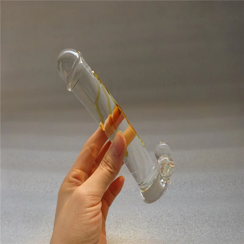 Hot Realistic Crystal Glass Dildo Fetish Sex Product For Couples Adult