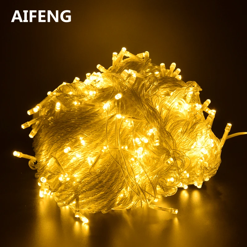 Luces led de cadena de Navidad al aire libre AIFENG M 100 M 20 m 10 m 5 M Luces de decoración de hadas Luces De vacaciones iluminación guirnalda de árbol Luces led de cadena de Navidad al aire libre AIFENG M 100 M 20 m 10 m 5 M Luces de decoración de hadas Luces De vacaciones iluminación guirnalda de árbol