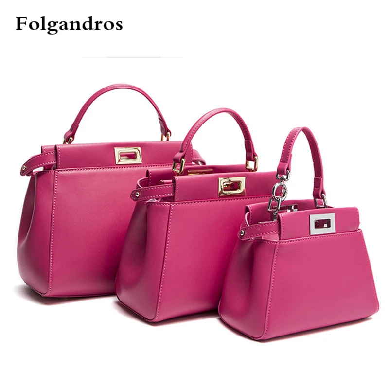 

10 Color New Top Quality Genuine Leather Women Handbags Luxury Fashion Famous Designer Shoulder Bags Large Capacity Casual Totes