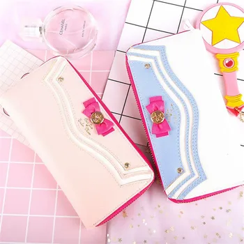 

Big Capacity Sailor Moon Women Wallets Long Woman Zipper Purse Card Holders for Lady Girls Students Cute Money Bag Coin Clutch