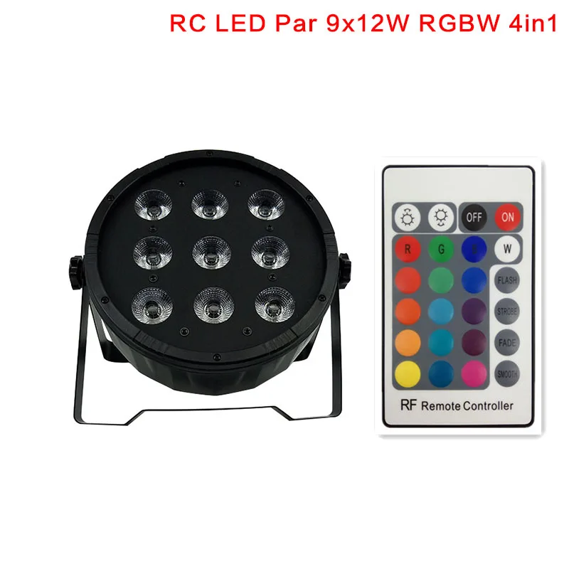 Беспроводной пульт дистанционного управления DJ светодиодный 9x10 Вт+ 30 Вт RGB 3в1 светодиодный DJ моющее освещение для дискотеки DJ Рождественская вечеринка - Цвет: RC 9X12W RGBW 4in1
