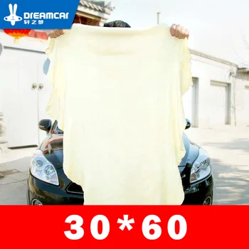

Car Natural Drying Chamois Cleaning Towel Car Cleaning Towels Drying Washing Cloth 30*60 cm Car Wash Towel Sponge Brush