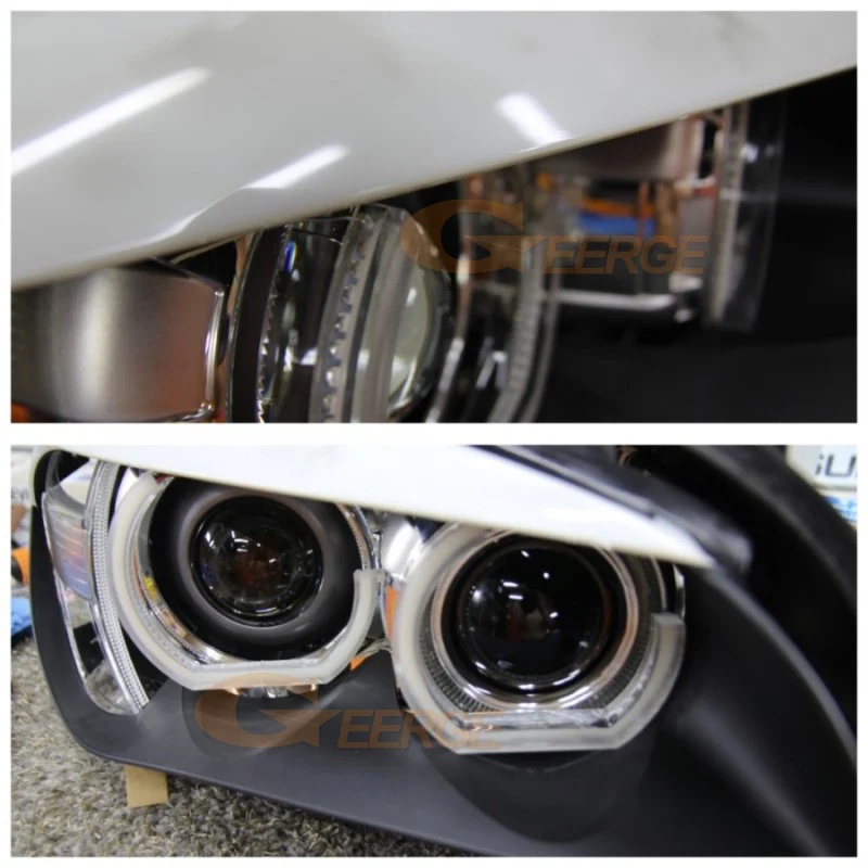 Для BMW X1 E84 2010 2011 2012 2013 ксенон отличное DTM M4 Стиль ультра яркий комплект светодиодов «глаза ангела»