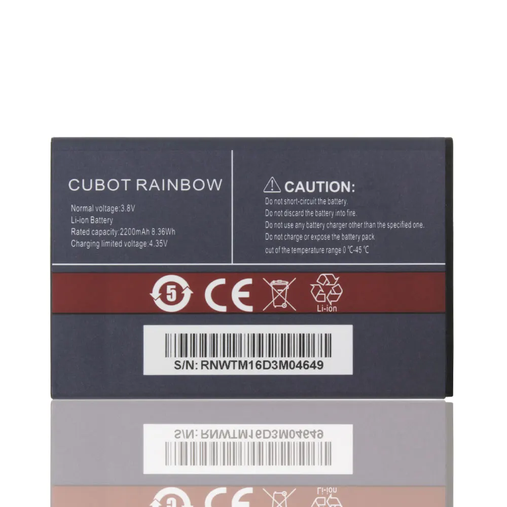 

100% New Original Cubot Rainbow Battery 2200mAh Replacement For Cubot Rainbow Smart Phone+In Stock +In stock