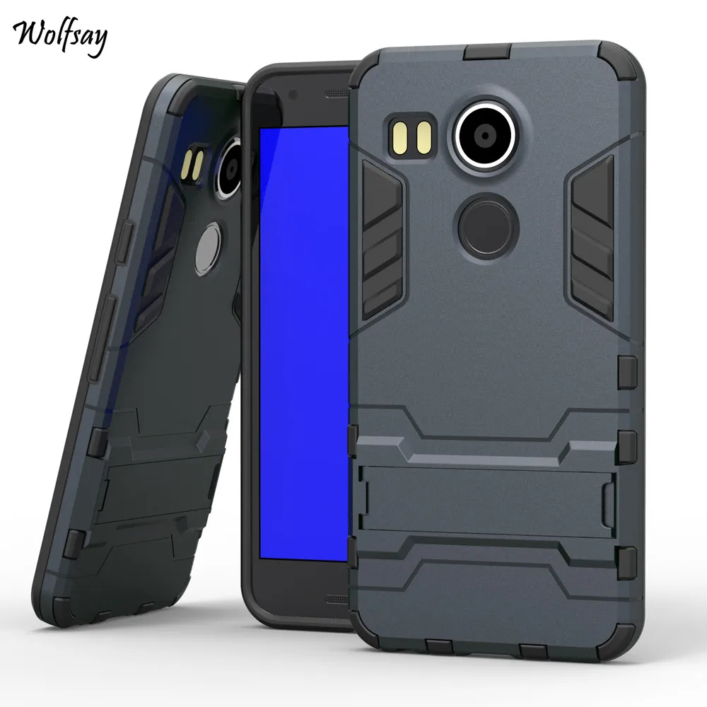 

For LG Nexus 5X Case H798 H791F H790 H791 Slim Robot Armor Shockproof Rubber Silicone Phone Case For LG Google Nexus 5X Cover