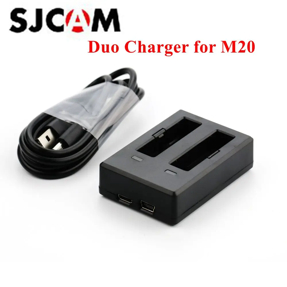 

Original SJCAM Brand M20 Desktop Charger for M20 Battery Dual-Slot Battery Travel Charger for M20 Sports DV Camera