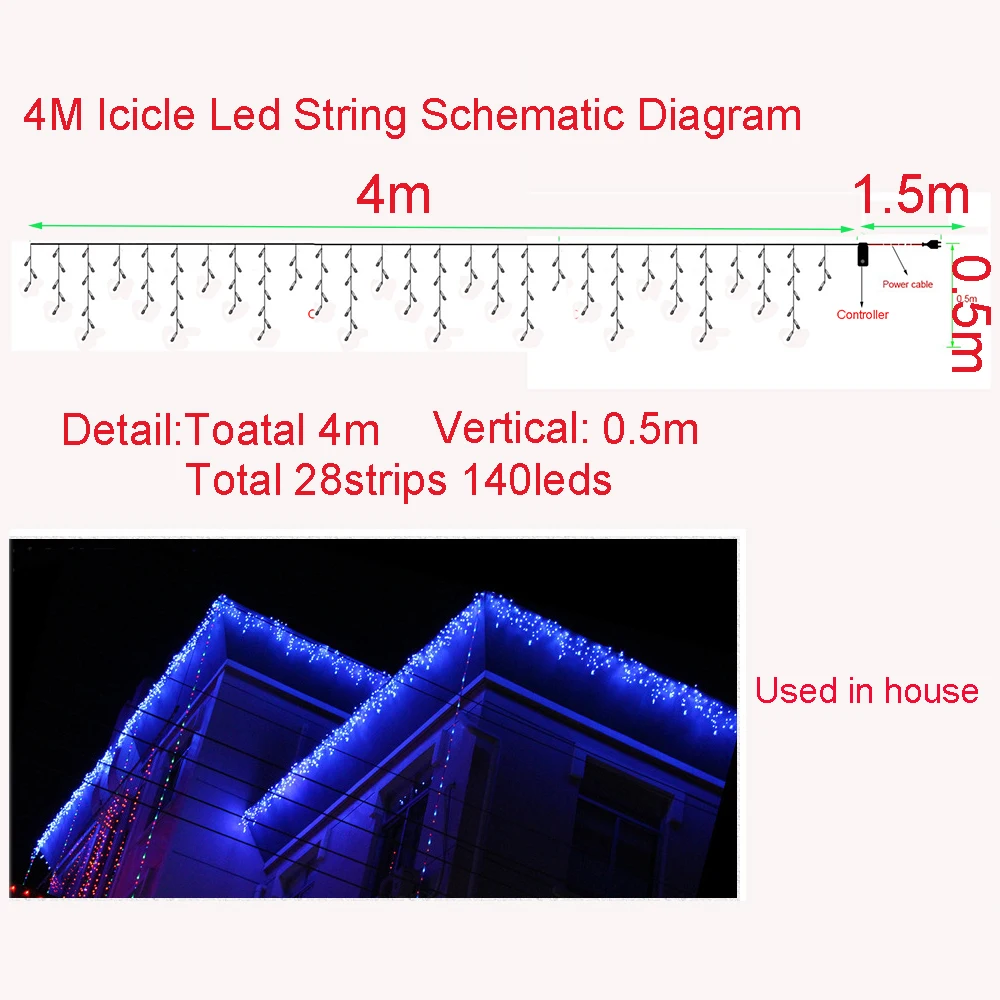 Leds Holiday Lights Ice Bar Led Light String Ac Plug New Year Christmas Garlands Fairy Party Wedding Decorations Da In Led String From Lights Leds Holiday Lights Ice Bar Led Light String Ac Plug New Year Christmas Garlands Fairy Party Wedding Decorations Da In Led String From Lights