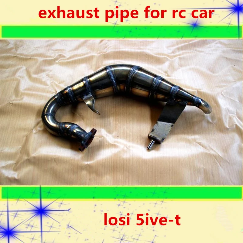 

Rc car exhaust pipe stainless steel handmade tune pipe assembly for 1/5 rc losi 5ive-t remote control gasoline truck toys model