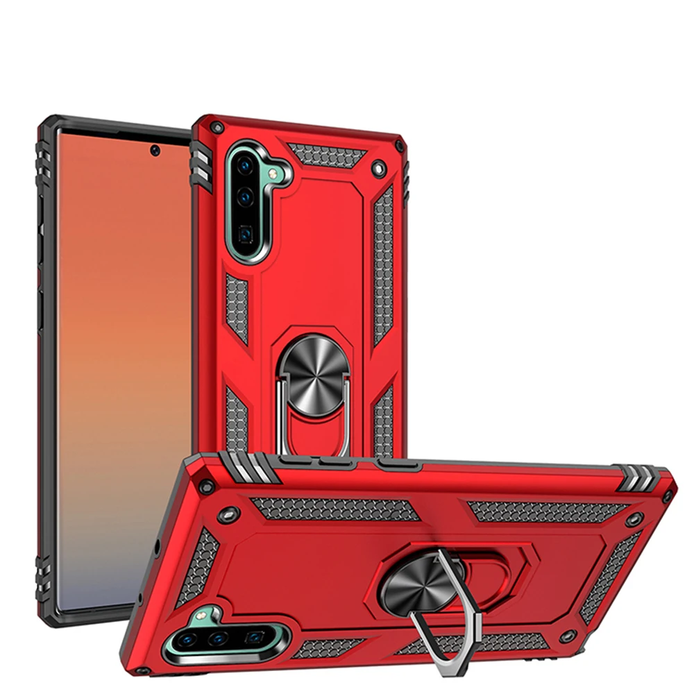 Противоударный чехол Kickstand Невидимый палец кольцо для SAMSUNG Galaxy Note 10 NOTE 10Pro |