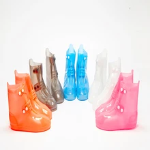 Цельная двубортная дождевики дождь Ботинки износостойкая обувь на нескользящей водонепроницаемой и силиконовый непромокаемые сапоги по доступной цене