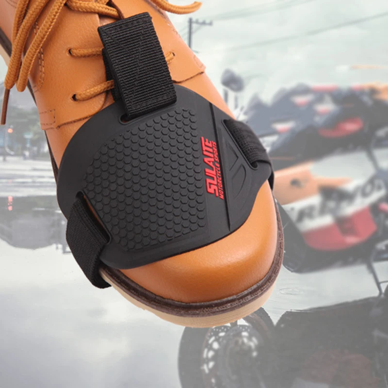 Противоскользящая носимая Защитная крышка для обуви для переключатель передач мотоциклетный черный Портативный ботинок Защитная защита двигателя части