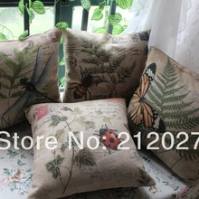 Винтажная декоративная подушка из льняного полотна для домашнего декора, подушки для дивана, декоративные подушки, 4 варианта выбора