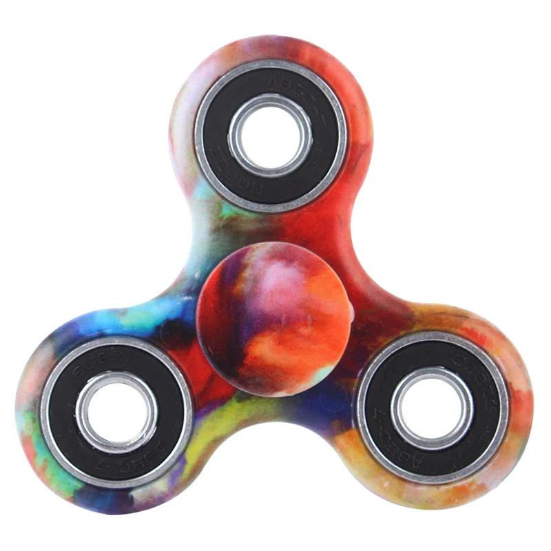 Камуфляжный Спиннер EDC Tri-Spinner Игрушки для спиннинга Металл красный Спиннер тревога и снятие стресса манипулятивная игрушка - Цвет: H