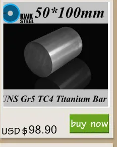 45*100 мм Титан сплава бар uns gr5 TC4 BT6 tap6400 Титан ti круглые промышленности или DIY Материал бесплатная доставка
