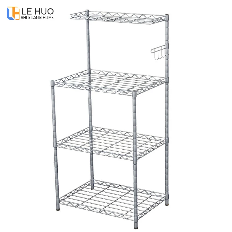 cheap Kitchen Shelf Kitchenware organize Microwave oven storage rack Keep the kitchen clean and tidy Home bookshelf furniture