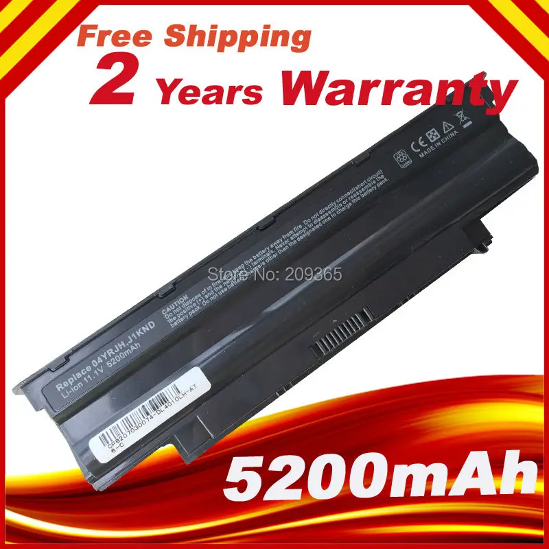 

Laptop Battery For Dell Inspiron 13R 14R 15R 17R N7110 N7010 N5110 N5010 N4110 N4010 N3110 N3010