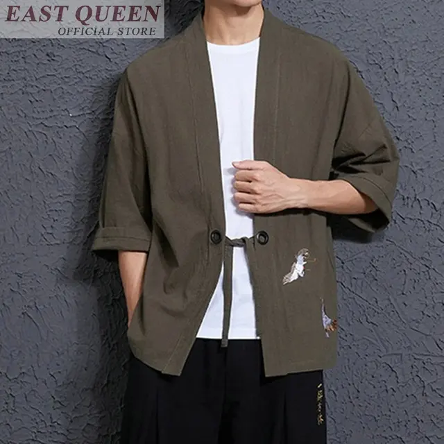 Kimono cardigan men japanese obi male yukata japan kimono men japanese