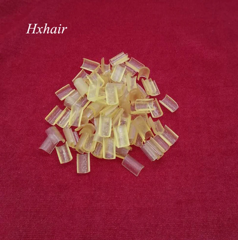 - 1000pcs Glue Nail Tip Keratin Nail Tip / Mixed Colors / Black D-Brown Brown L-Brown Blonde Transparent