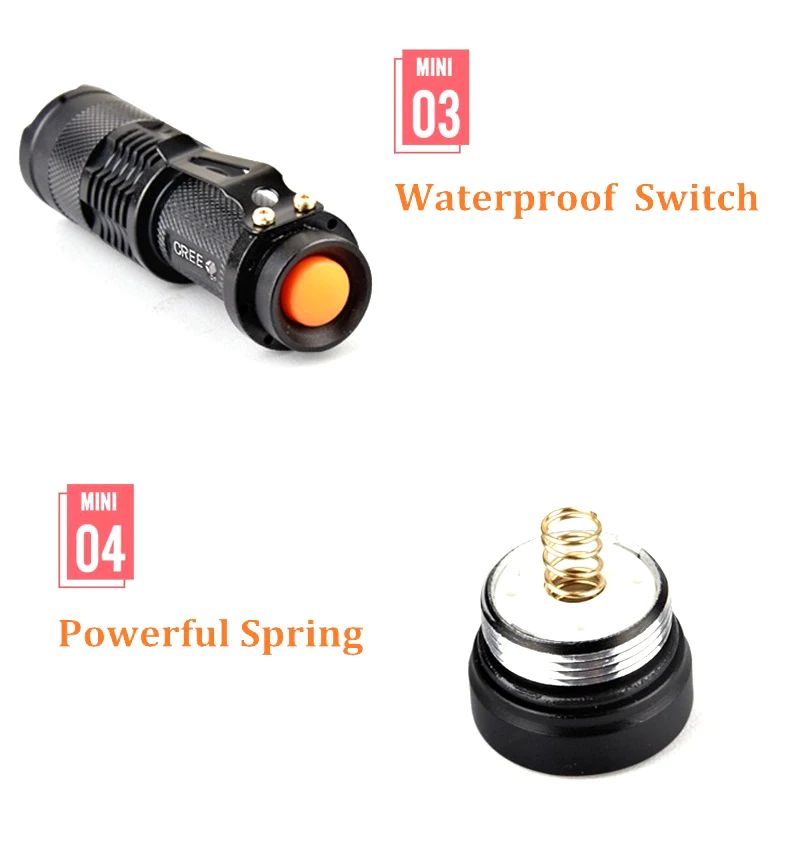ReBlue Flashlight Lanterna x900 Linterna Led Tactical Torch Led Flashlight Camping Lanterna Tatica Torch Light 14500 XML Q5 T6 11