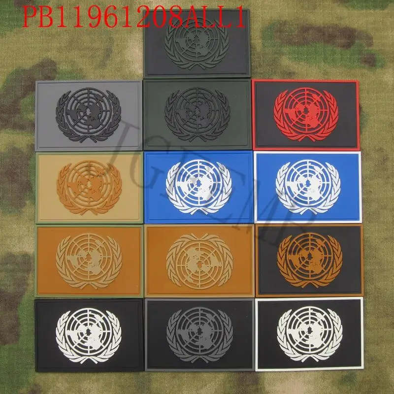 

The United Nations Flag UN Flag Tactical military morale 3D PVC patch