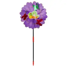 1 шт. мультяшная бабочка цветок ветер Спиннер мельница для сада украшения на открытом воздухе дети красочные игрушки подарки