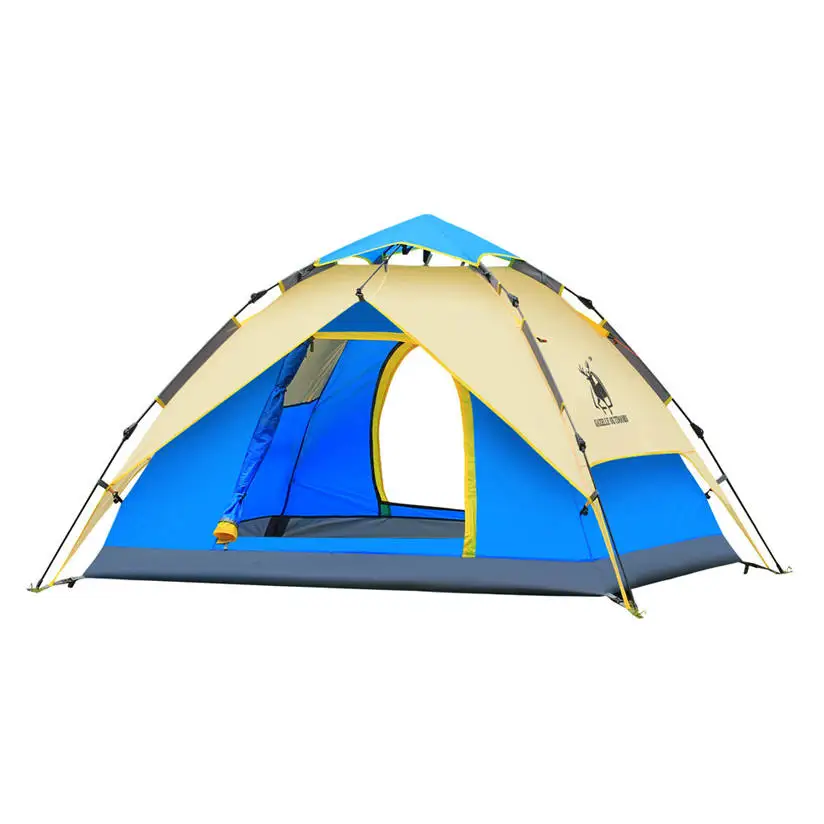 

2018 New Tent Double Layer Rain-proof Automatic Folding 3-4 Person Outdoor Hiking Camping Tent Camp with High Quality P4