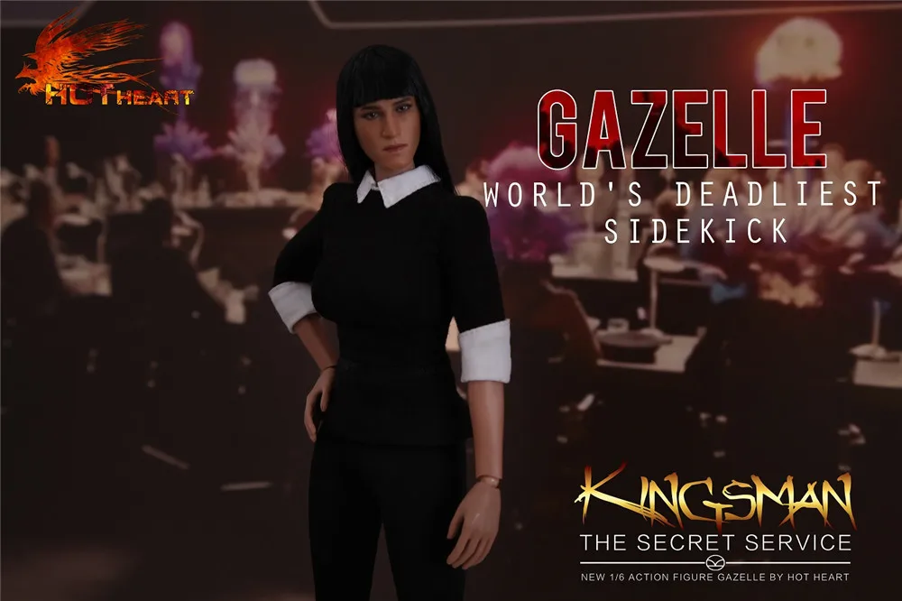 Популярная фигурка женщины убийцы из фильма сердце Kingsman The Secret Service Газель 1/6|1/6