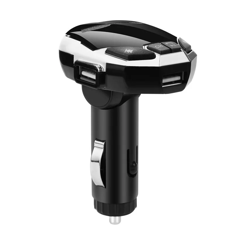 

Car Kit Handsfree Wireless Bluetooth FM Transmitter Radio Car MP3 Player USB Charging Support SD Card USB Disc 30OT25