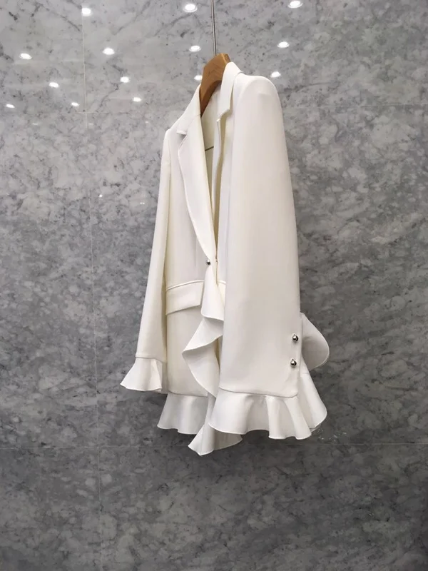 SuperAen модный костюм куртка женская весна корейский стиль сплошной цвет Женская куртка Темперамент двубортный женский топ