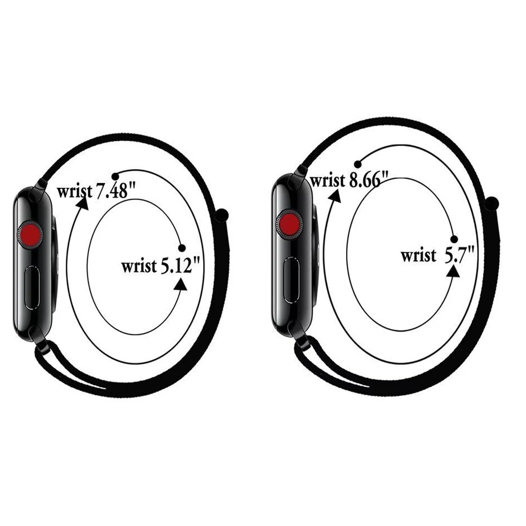 YOUKEX нейлоновый спортивный ремешок для Apple Watch 38 мм 42 Замена запястья Мягкая