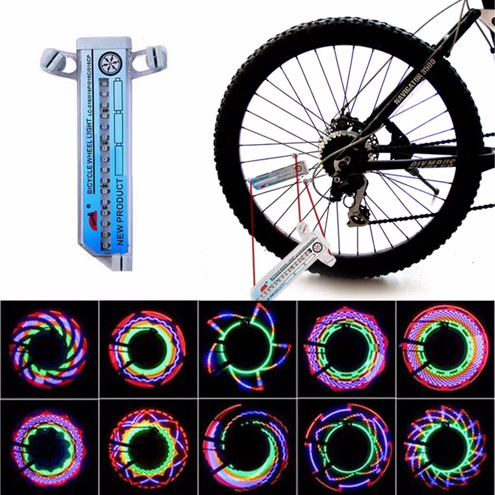 Best 16 LED waterproof Car Motorcycle Cycling Bike Bicycle Tire Wheel Valve Flashing Spoke Light 30 kinds of pattern Bike accessories 1 Best 16 LED waterproof Car Motorcycle Cycling Bike Bicycle Tire Wheel Valve Flashing Spoke Light 30 kinds of pattern Bike accessories 1