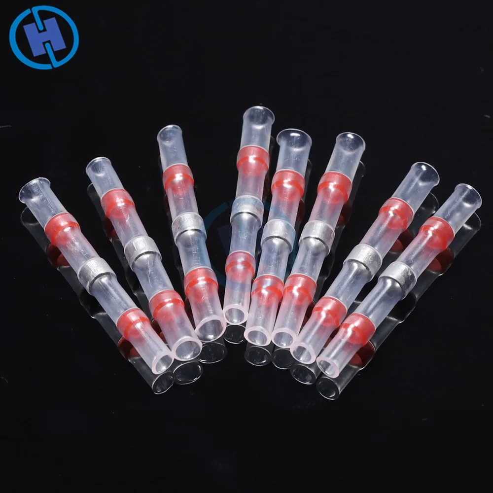 

Red Heat Shrink Wire Connectors Solder Sleeves Waterproof Fast Butt Terminals Terminator Electrical Electrician SST-S21