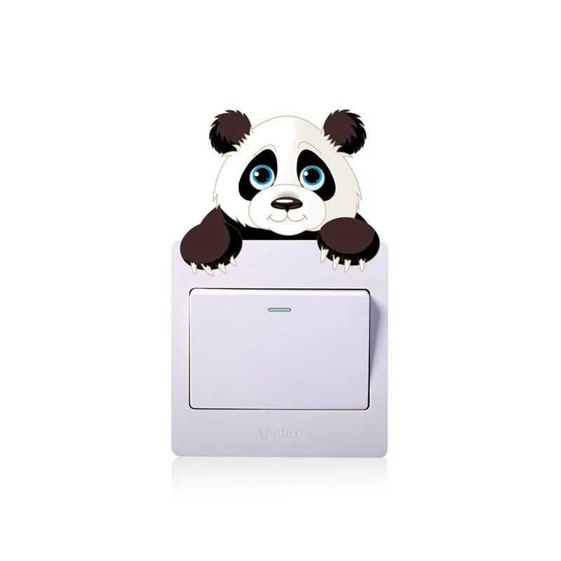 Panda bamboo растение высота измерения настенные наклейки для детской комнаты животные Рост Диаграмма настенные наклейки переключатель росписи искусства