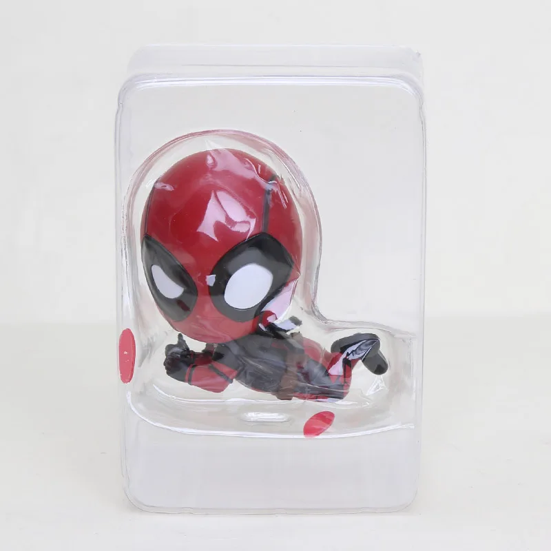 6-10 см игрушки Marvel Дэдпул 2 ПВХ фигурки Bobble-Head 1/10 Масштаб Окрашенные Холдинг позирует езда Версон Коллекционная модель - Цвет: Grenade Holding opp