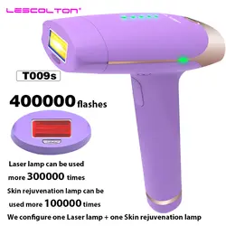 Lescolton 400000 раз T009S 2in1 лазерная эпиляция машина Перманентный бикини средства ухода за кожей Удаления Волос Лицо область подмышек Популярные