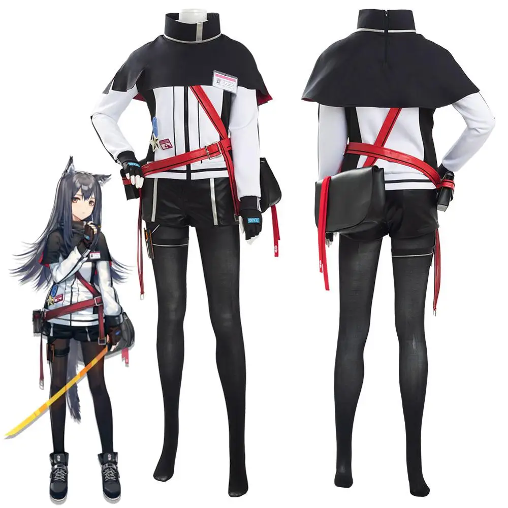 Костюм для косплея Arknights Texas полностью униформа женщин и девочек на Хэллоуин