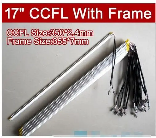 

10PCS 17'' inch dual lamps CCFL with frame,LCD monitor lamp backlight with housing,CCFL with cover 350MM,FRAME:355mm x7mm