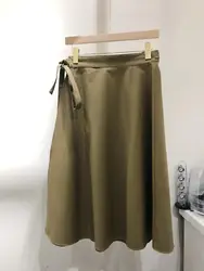 Новинка 2019 г. Женская модная пикантная Однотонная юбка средней длины 0510