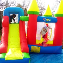 Residential bounce house bouncy castle combo slide inflatable bouncer for kids