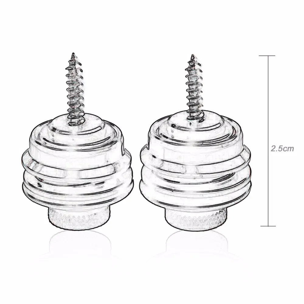 2 шт. Шурупы для гитары гитарные Колки для бас-гитары Запчасти круглая голова спиральный зернистый черный/Silver Нескользящие замки пряжки ремня