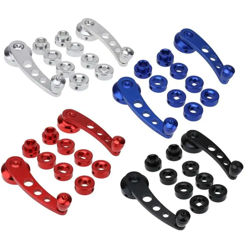 2pcs Universal Car Window Handle Winder Riser Replacement Aluminum Alloy Car Window Handle High Quality