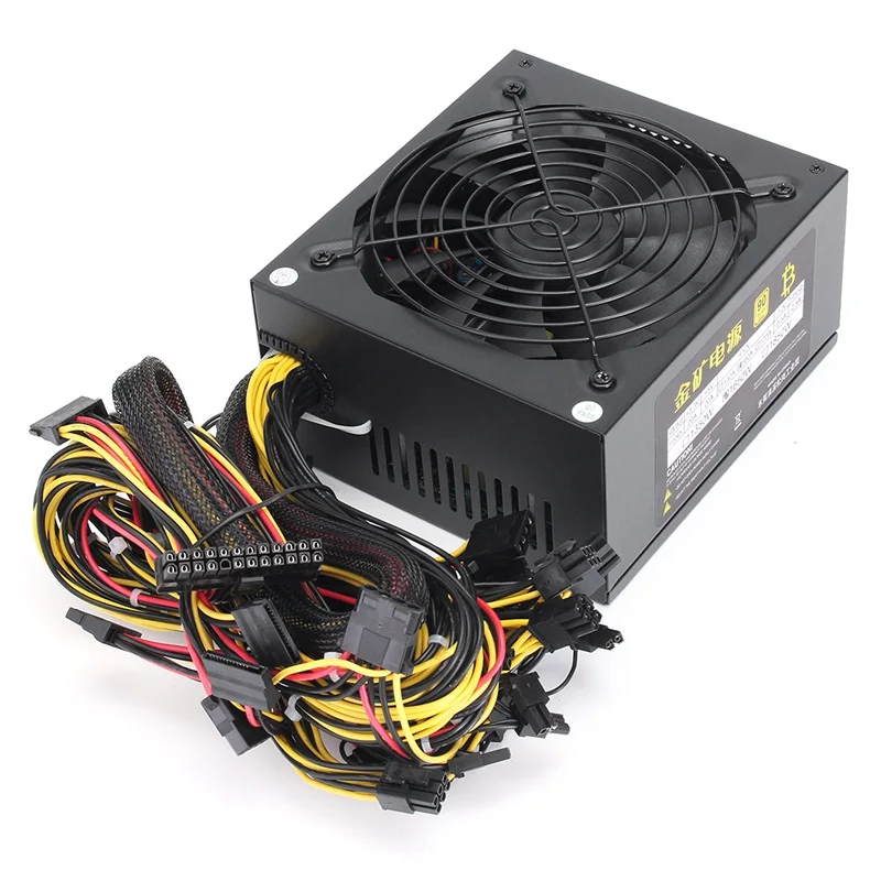Miner Case 1600W Special Power Supply For ATX Mining Machine Support 6 Pieces Graphics Card New