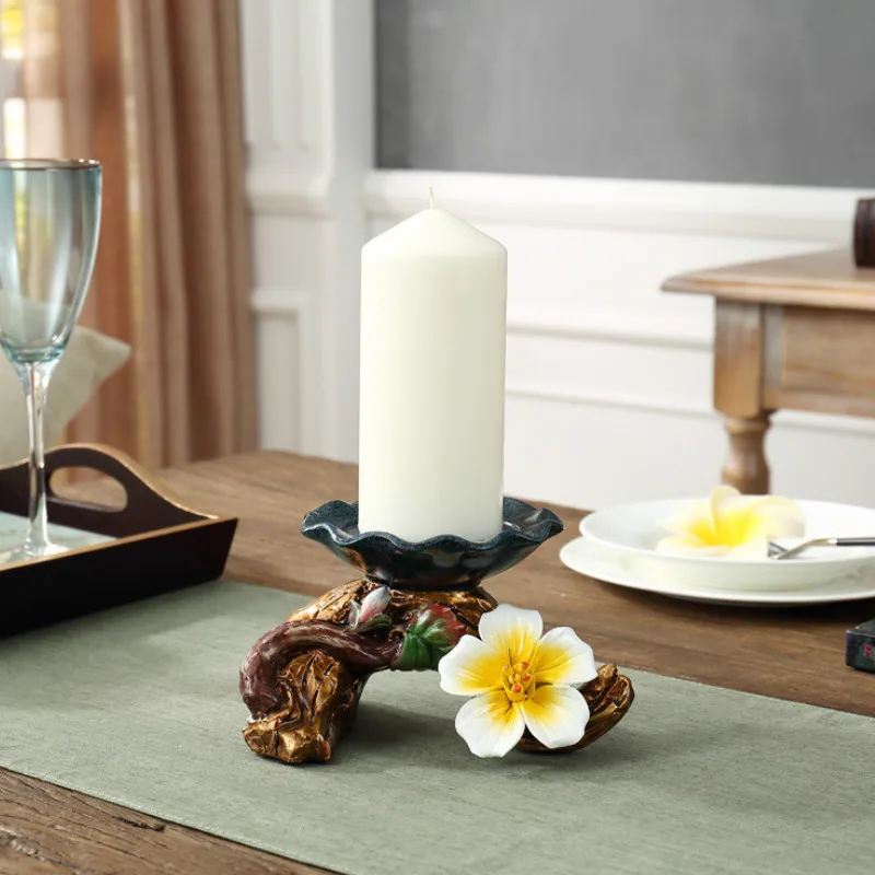 Candle Candlestick ornaments European modern minimalist decor Home