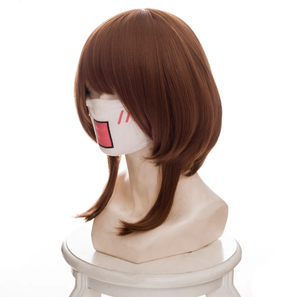 Парик для косплея Uraraka Ochako костюм моя геройская академия игры коричневый парик