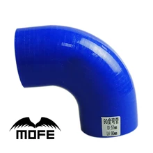 MOFE 51 мм до 57 мм/60 мм/63 мм/70 мм/76 мм силиконовый 90 градусов колено уменьшить шланг синий