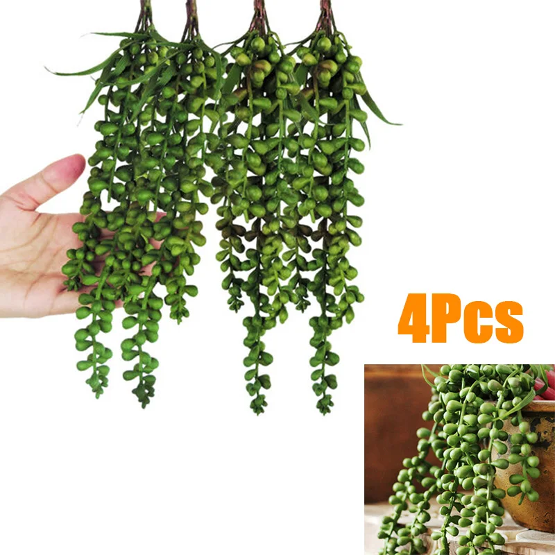 Искусственные растения гирлянда из жемчуга поддельные украшения для стола