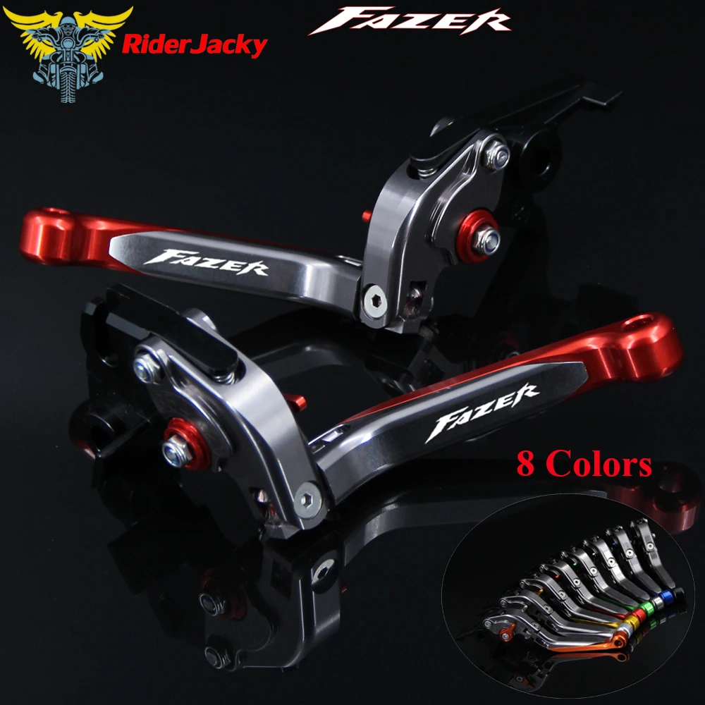 

Logo FAZER Red+Titanium For Yamaha FZS1000 FAZER /FZS1 2001-2005 2004 CNC Folding Extendable Motorcycle Brake Clutch Levers