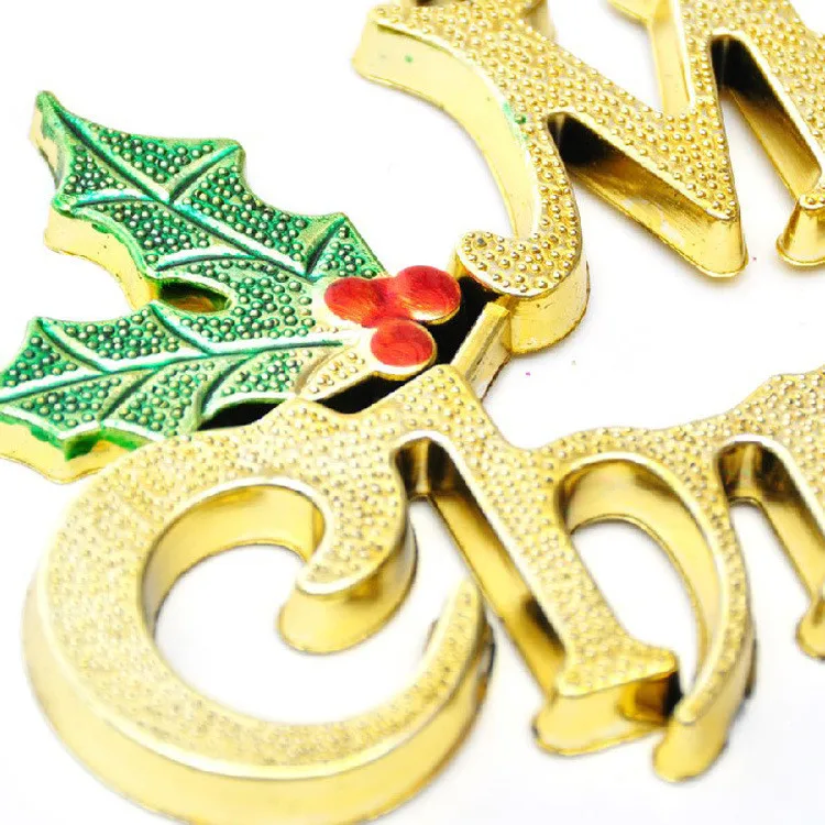 20 см Рождественское украшение на елку, блестящая Рождественская открытка с буквами, рождественское подвесное украшение, natal navidad, Рождество, лидер продаж