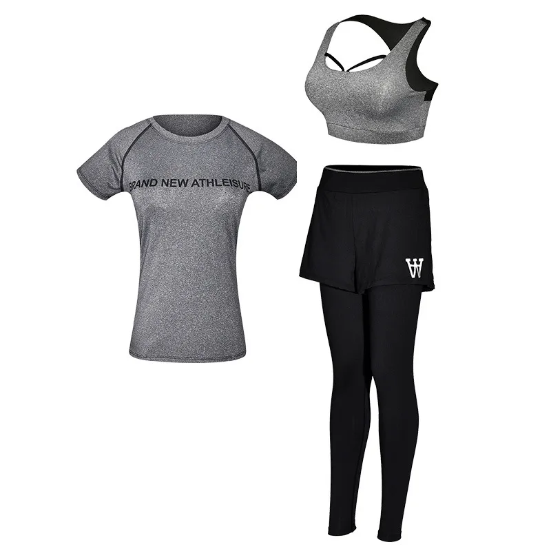 2018 plus size xxl tracksuit sport wear Compression Running Set Women Mujer 3 piece set Fitness Yoga suit | Спорт и развлечения
