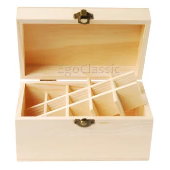 

Free shipping wooden Essential Oils Storage Box 15 holes Aromatherapy Natural pine wood Handmade Customizable without paint